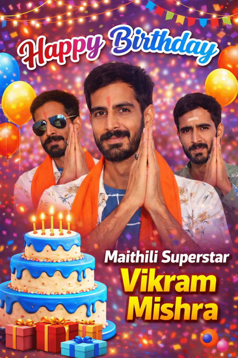 Vikram Mishra, popular Maithili actor and producer